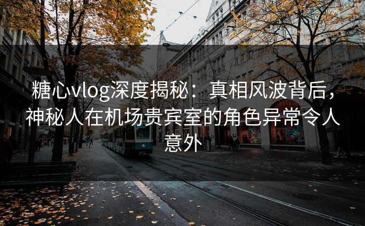 糖心vlog深度揭秘：真相风波背后，神秘人在机场贵宾室的角色异常令人意外