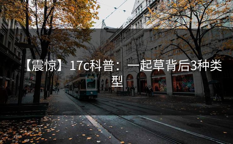 【震惊】17c科普：一起草背后3种类型